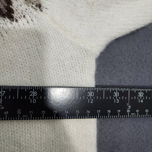 Old Navy Women 2XL Cream Aztec Western Wool Blend Pullover Sweater NWT - Picture 11 of 12